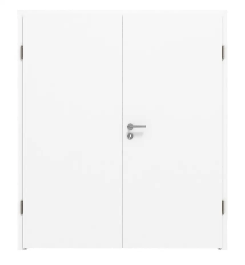 Widok frontowy marki WESTAG drzwi dwuskrzydłowe Acciaio Hamilton FX 5000 Fenix NTA z ościeżnicą