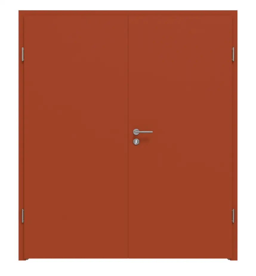 Widok frontowy marki WESTAG drzwi dwuskrzydłowe Acciaio Hamilton FX 5000 Fenix NTA z ościeżnicą