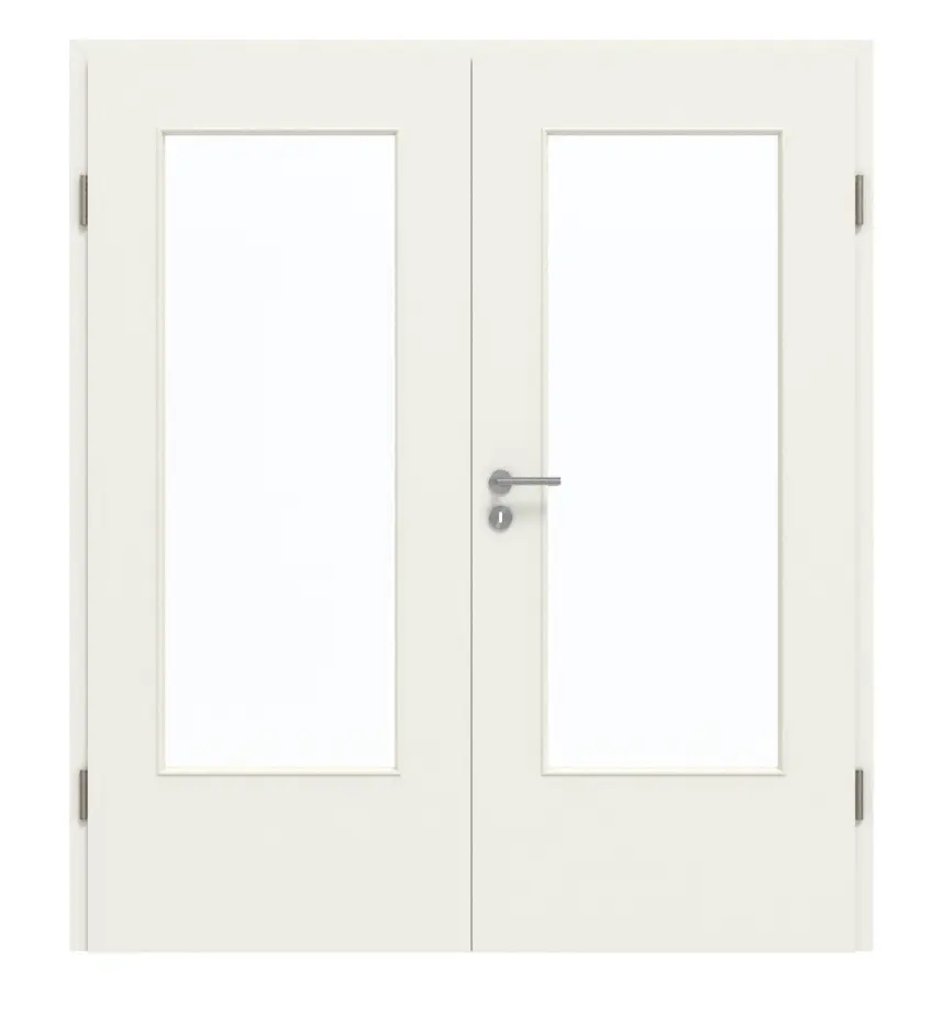 GARANT drzwi dwuskrzydłowe wraz z ościeżnicą 0135-60 Rain Resopal z przeszkleniem LA-DIN