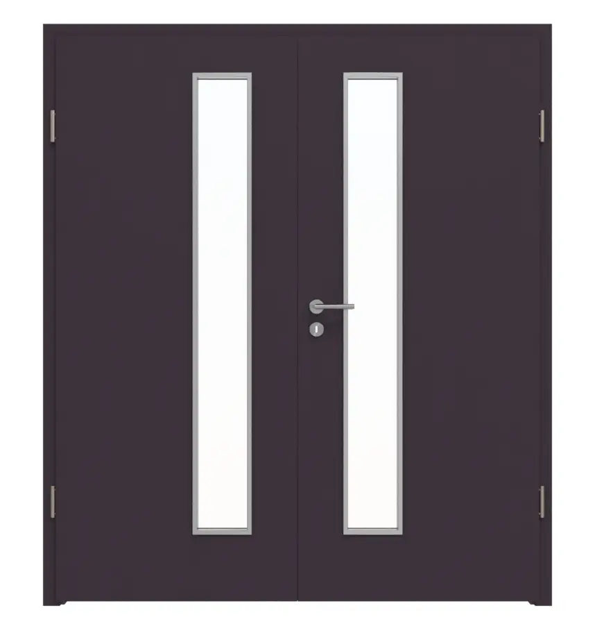 WESTAG drzwi dwuskrzydłowe Viola Orissa FX 0790 FENIX NTM z przeszkleniem LA-1D od strony zamka z ościeżnicą