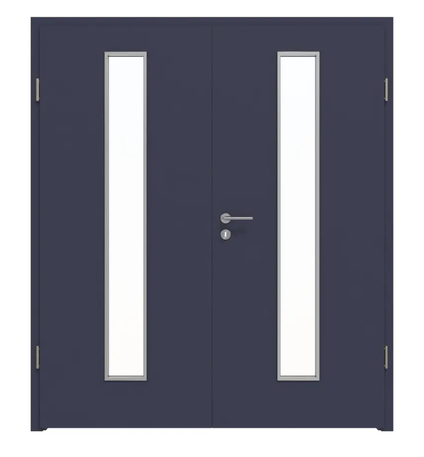 WESTAG drzwi dwuskrzydłowe Blu Fes FX 0754 FENIX NTM z przeszkleniem LA-1 na środku z ościeżnicą