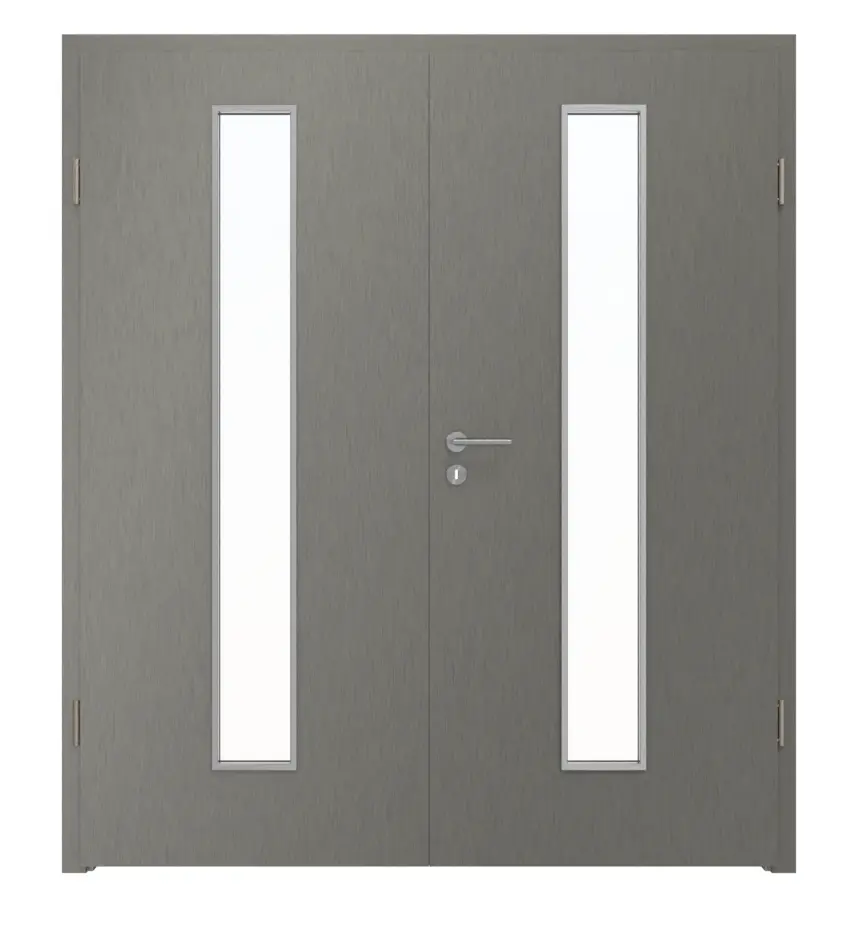 Westag drzwi dwuskrzydłowe Acciaio Hamilton FX 5000 Fenix NTA z przeszkleniem LA-1 na środku wraz z ościeżnicą
