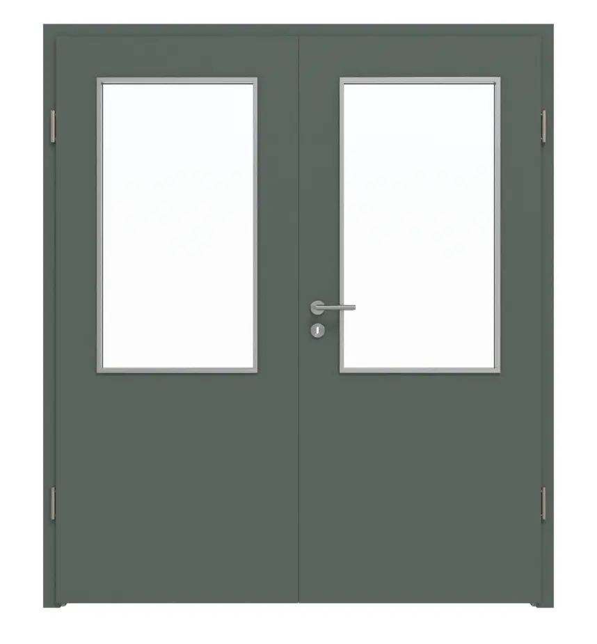WESTAG drzwi dwuskrzydłowe Verde Comodoro FX 0750 FENIX NTM z przeszkleniem LA-100 w zestawie z ościeżnicą