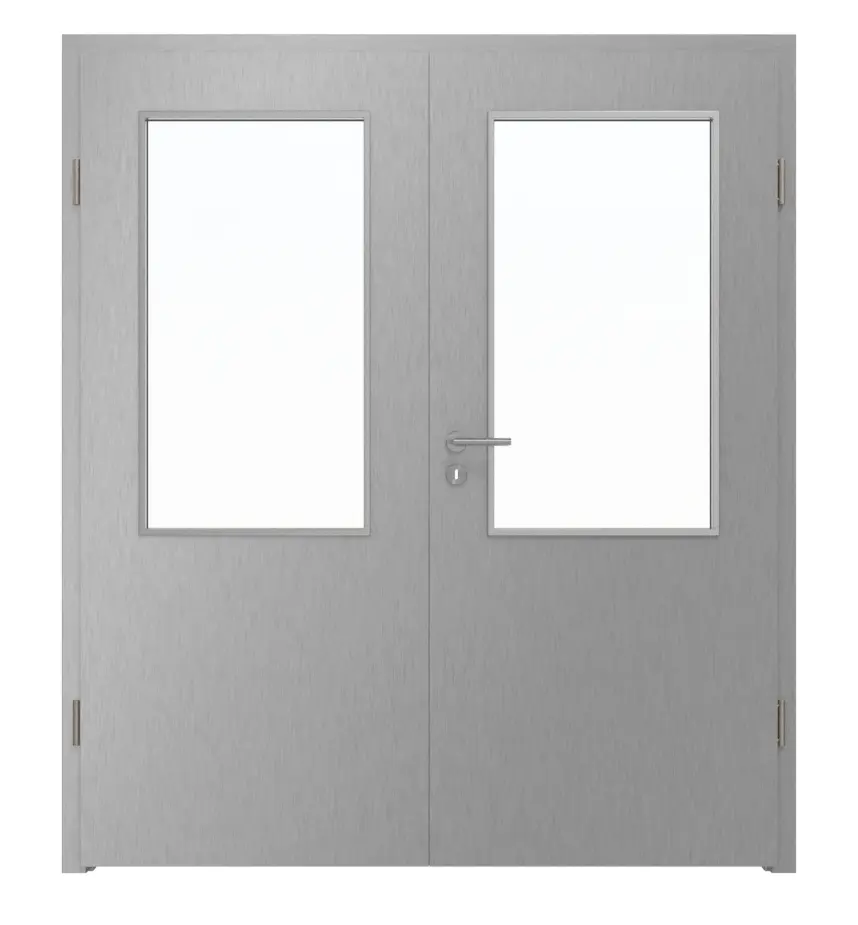 WESTAG drzwi dwuskrzydłowe Argento Dukat FX 5001 Fenix NTA z przeszkleniem LA-100 wraz z ościeżnicą