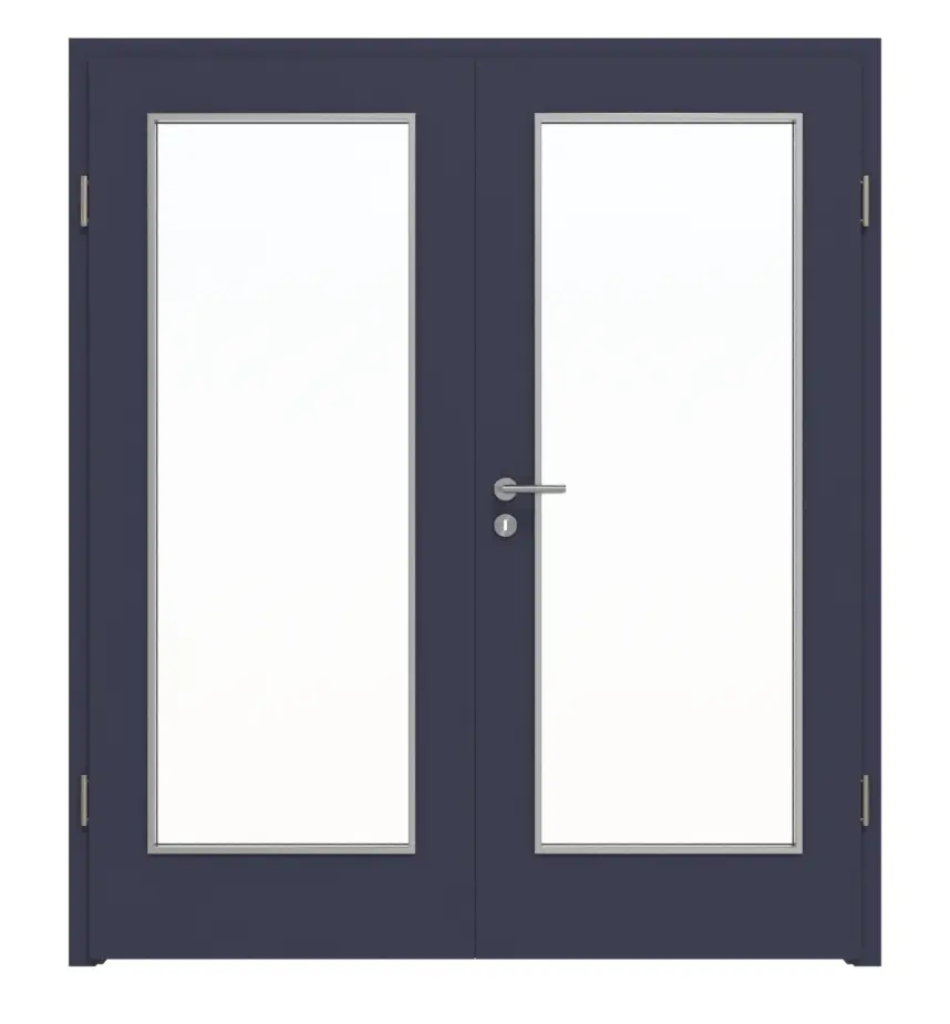 WESTAG drzwi dwuskrzydłowe Blu Fes FX 0754 FENIX NTM z przeszkleniem LA-1000 z ościeżnicą