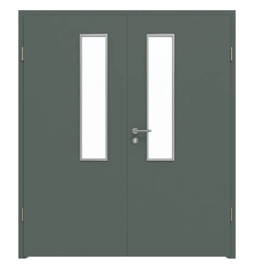 WESTAG drzwi dwuskrzydłowe Verde Comodoro FX 0750 FENIX NTM z wycięciem na szybę LA-18-21,5 z ościeżnicą