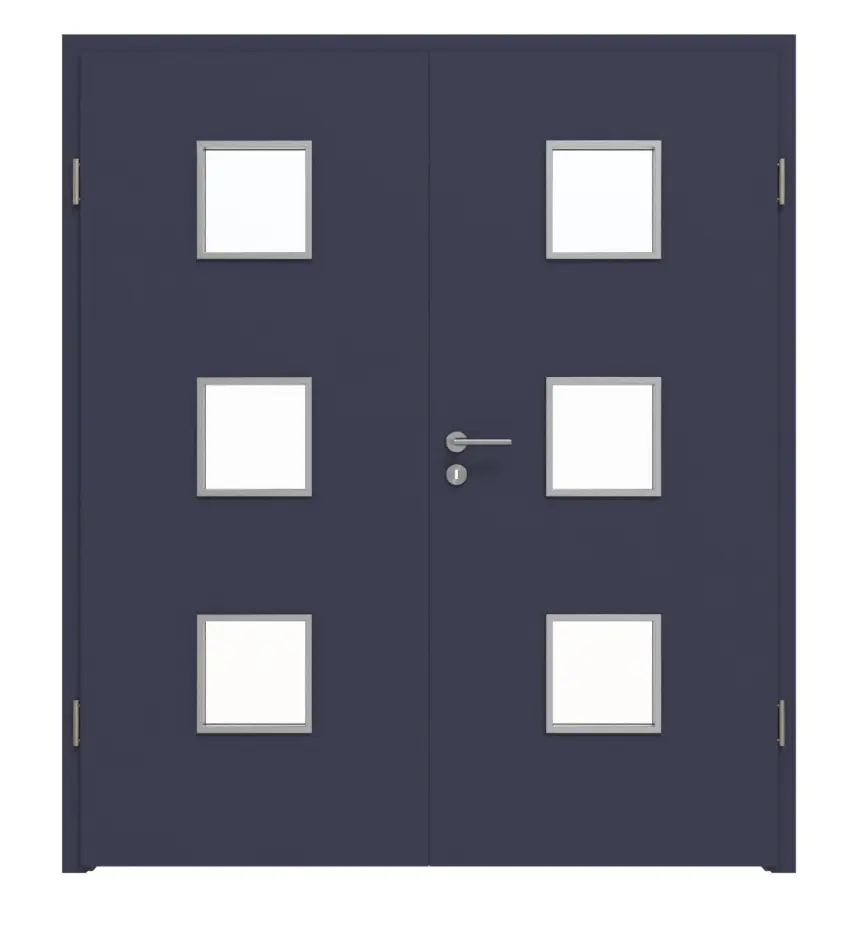 WESTAG drzwi dwuskrzydłowe Blu Fes FX 0754 FENIX NTM z przeszkleniem LA-3 z ościeżnicą