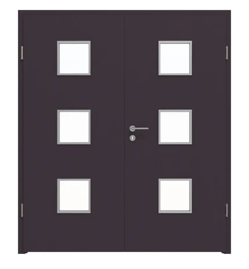 WESTAG drzwi dwuskrzydłowe Viola Orissa FX 0790 FENIX NTM z przeszkleniem LA-3 w zestawie z ościeżnicą