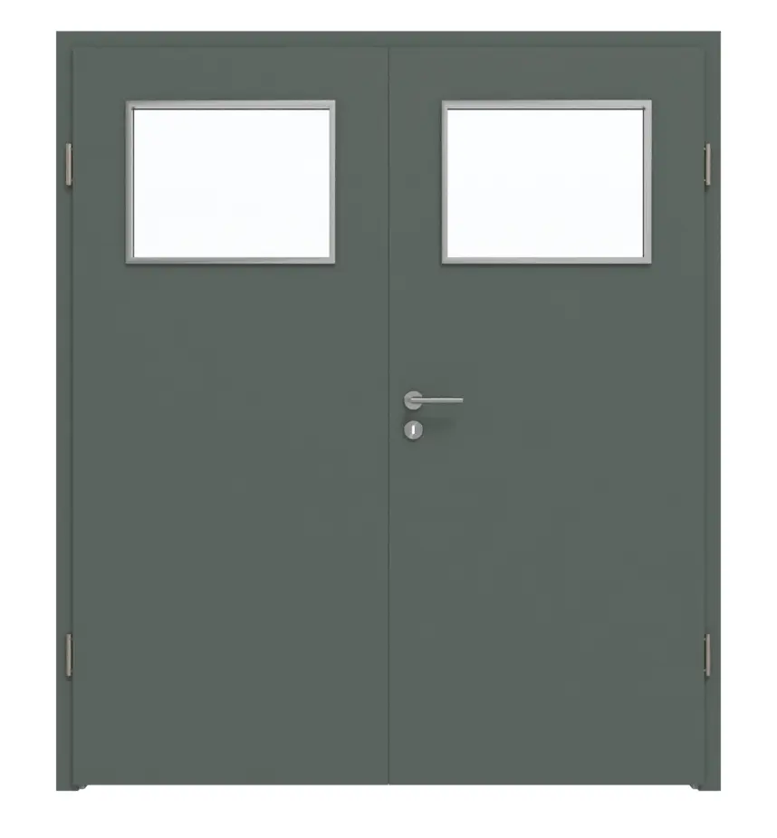 WESTAG drzwi dwuskrzydłowe Verde Comodoro FX 0750 FENIX NTM z przeszkleniem LA-40 wraz z ościeżnicą