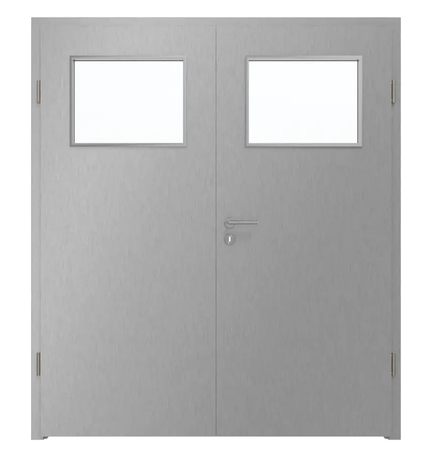 WESTAG drzwi dwuskrzydłowe Argento Dukat FX 5001 Fenix NTA z przeszkleniem LA-40 z ościeżnicą