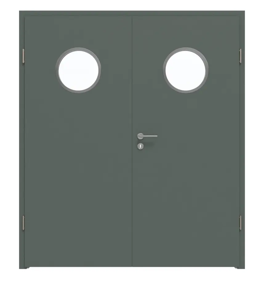 WESTAG drzwi dwuskrzydłowe Verde Comodoro FX 0750 FENIX NTM z przeszkleniem bulaj LA-KR 350 wraz z ościeżnicą