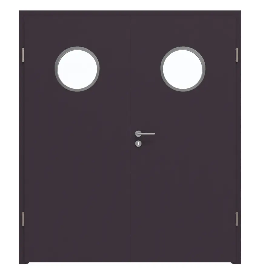 WESTAG drzwi dwuskrzydłowe Viola Orissa FX 0790 FENIX NTM z przeszkleniem typu bulaj LA-KR 350 w zestawie z ościeżnicą