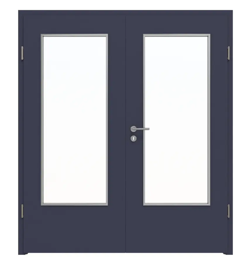 WESTAG drzwi dwuskrzydłowe Blu Fes FX 0754 FENIX NTM z przeszkleniem LA-DIN z ościeżnicą