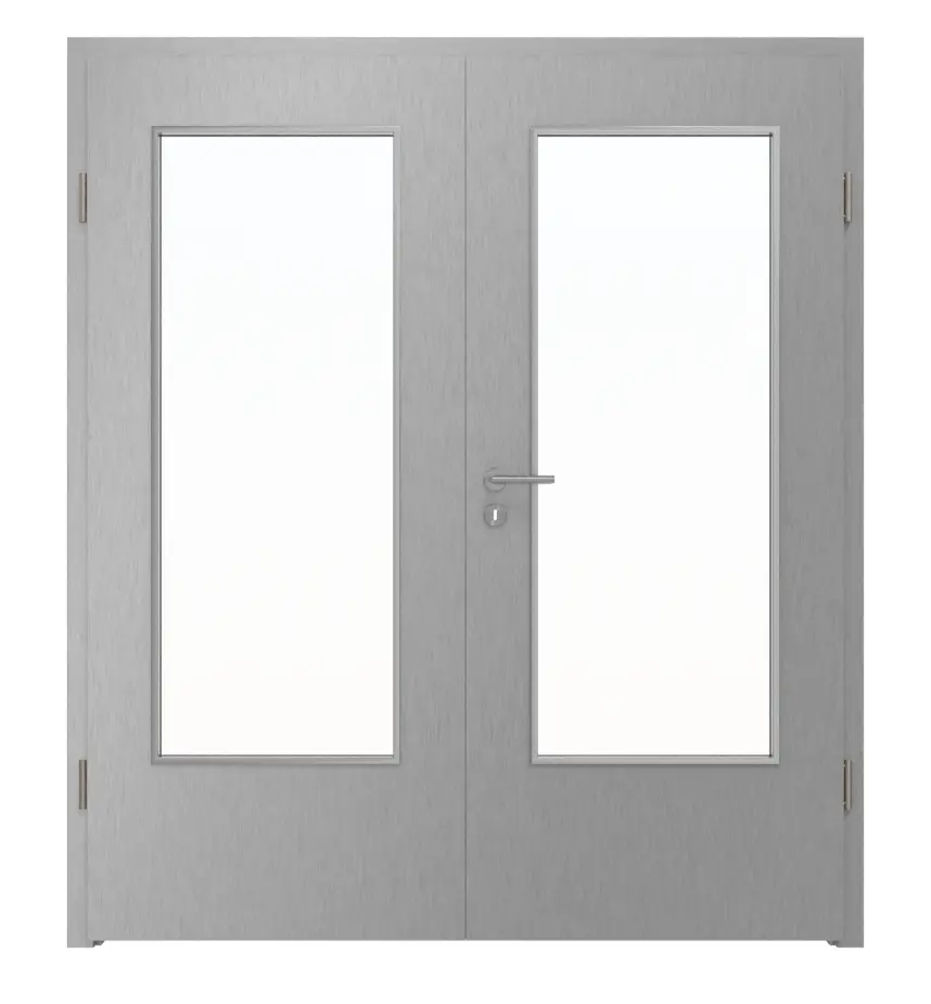 WESTAG drzwi dwuskrzydłowe Argento Dukat FX 5001 Fenix NTA z przeszkleniem LA-DIN w tym ościeżnica