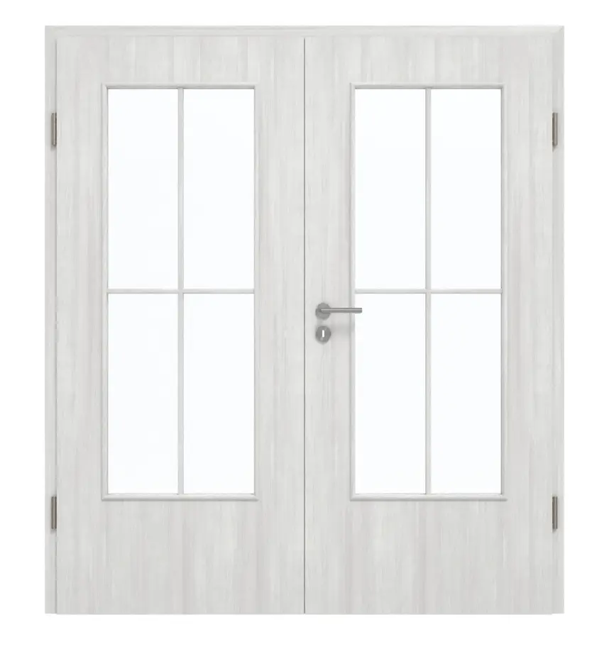 GARANT Drzwi podwójne wraz z ościeżnicą Authentic Grigio GCK08 z przeszkleniem LA-DIN szpros SP0