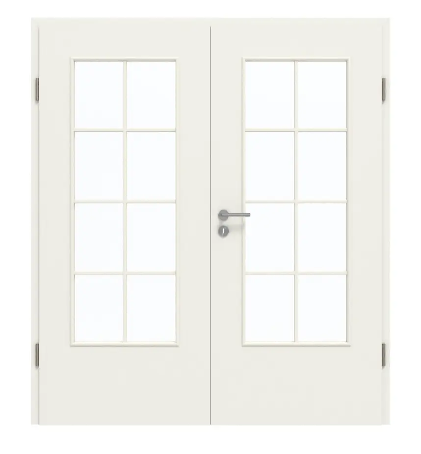 GARANT drzwi dwuskrzydłowe wraz z ościeżnicą 0135-60 Rain Resopal z przeszkleniem LA-DIN szpros SP1