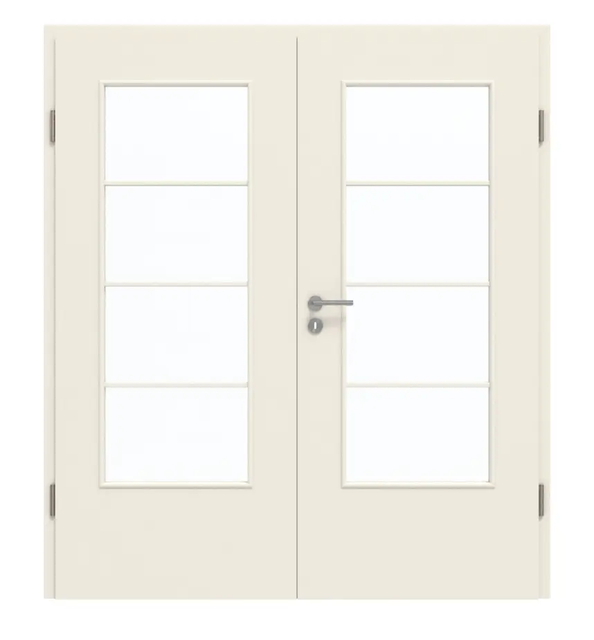 GARANT drzwi dwuskrzydłowe z ościeżnicą 0140-60 Dawn Resopal z przeszkleniem LA-DIN szprosa SP10