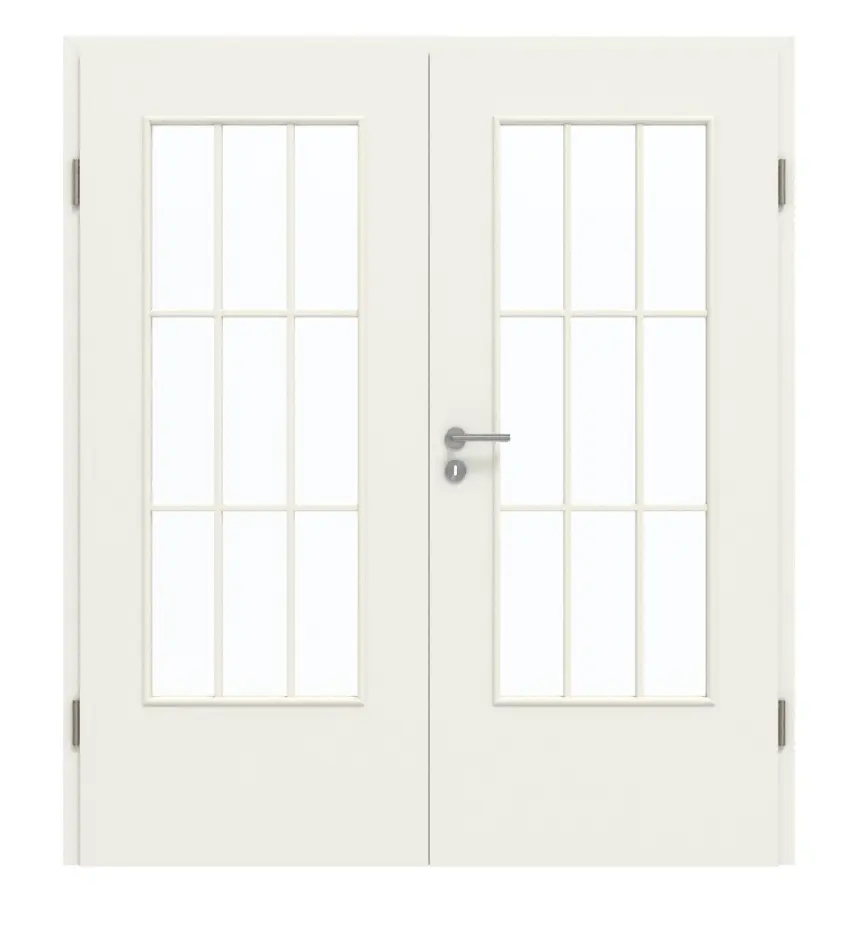 GARANT drzwi dwuskrzydłowe z ościeżnicą 0135-60 Rain Resopal z przeszkleniem LA-DIN, szpros SP2