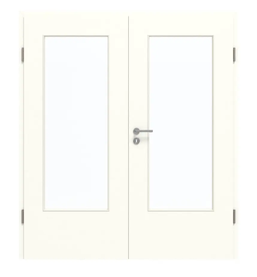 GARANT drzwi dwuskrzydłowe z ościeżnicą W1000ST9 Premium biały GHK08 z przeszkleniem LA-DIN