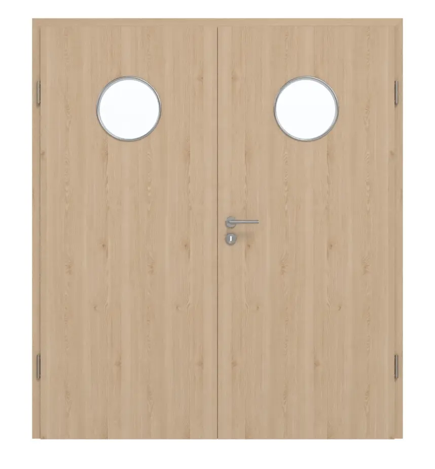 GARANT drzwi dwuskrzydłowe z ościeżnicą Authentic Achat GCK08 z przeszkleniem LA-12