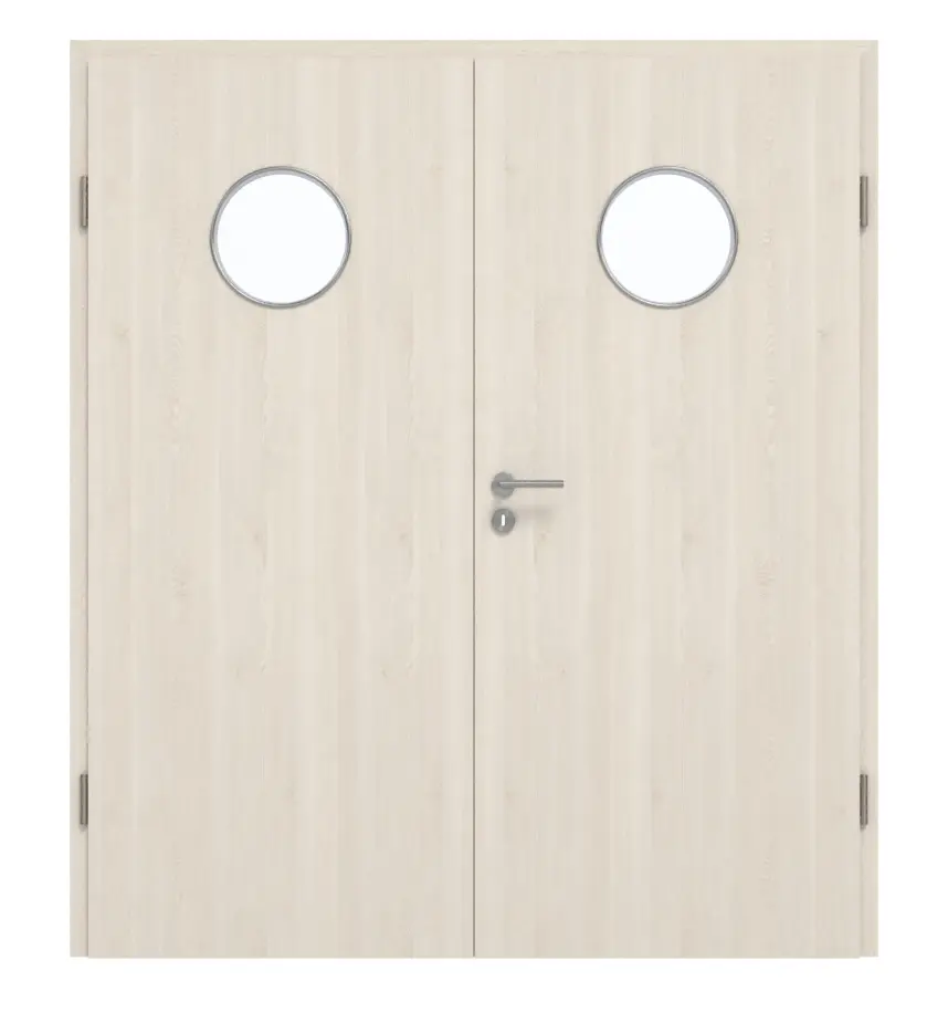 GARANT drzwi dwuskrzydłowe w tym ościeżnica Authentic Perl GCK08 z przeszkleniem LA-12