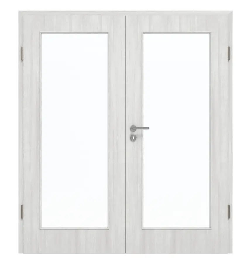 GARANT Drzwi podwójne wraz z ościeżnicą Authentic Grigio GCK08 z przeszkleniem LA-2