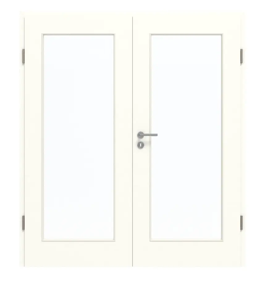 GARANT drzwi dwuskrzydłowe z ościeżnicą W1000ST9 Premium biały GHK08 z przeszkleniem LA-2
