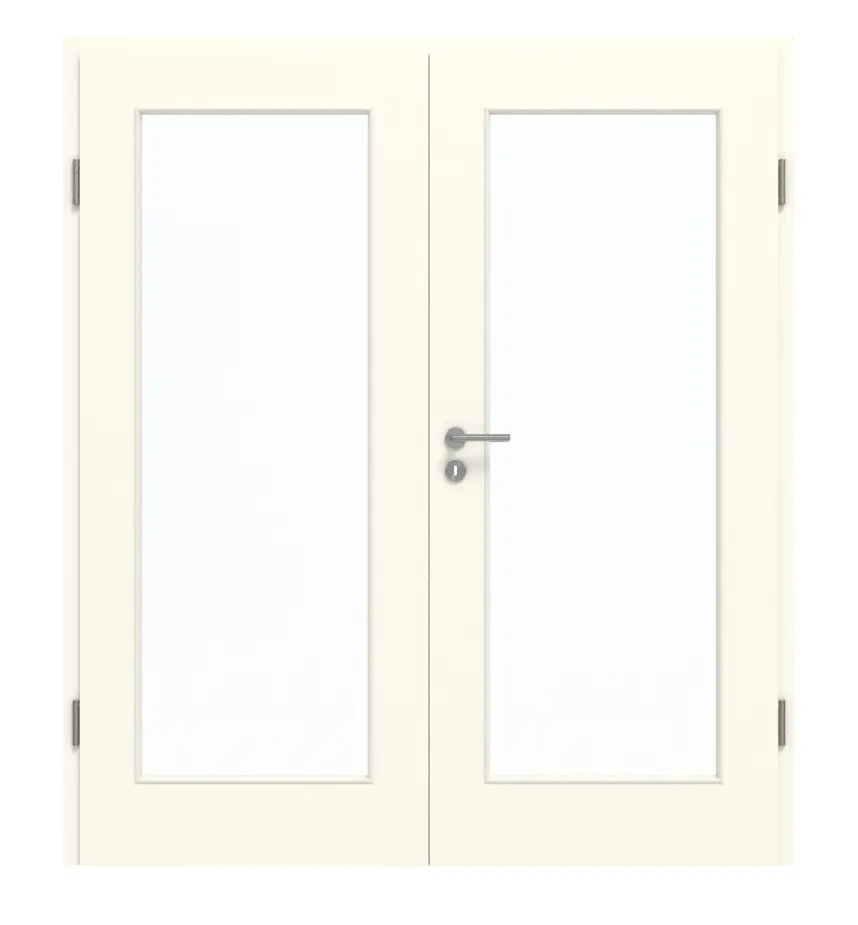 GARANT Drzwi podwójne wraz z ościeżnicą W980ST15 Platinweiß GHK08 z przeszkleniem LA-2