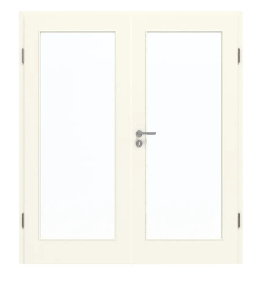 GARANT drzwi dwuskrzydłowe z ościeżnicą 9417-60 Snow White CePaL z przeszkleniem LA-3