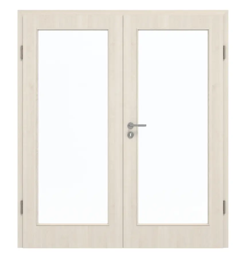 GARANT drzwi dwuskrzydłowe z ościeżnicą Authentic Perl CePaL z przeszkleniem LA-3
