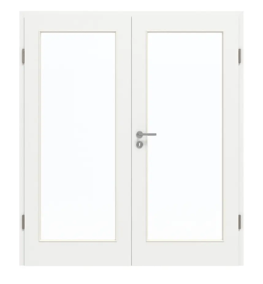 GARANT drzwi 2-skrzydłowe z ościeżnicą D354-60 Designer White Resopal z przeszkleniem LA-3