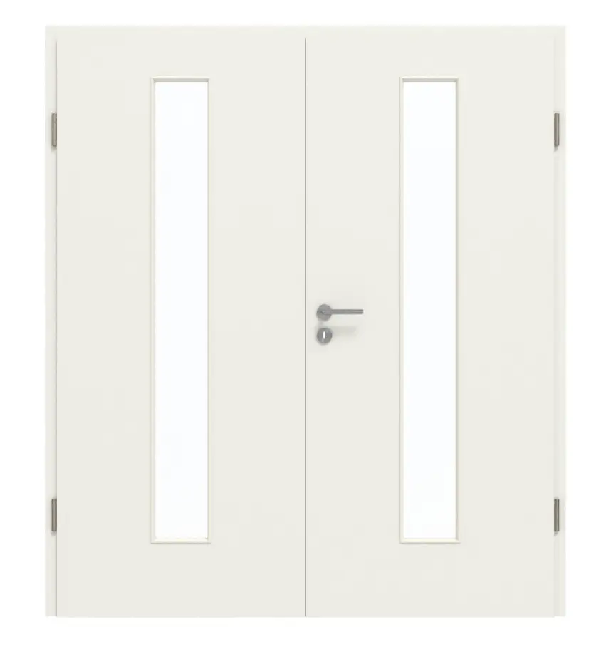 GARANT drzwi dwuskrzydłowe wraz z ościeżnicą 0135-60 Rain Resopal z przeszkleniem LA-4 na środku
