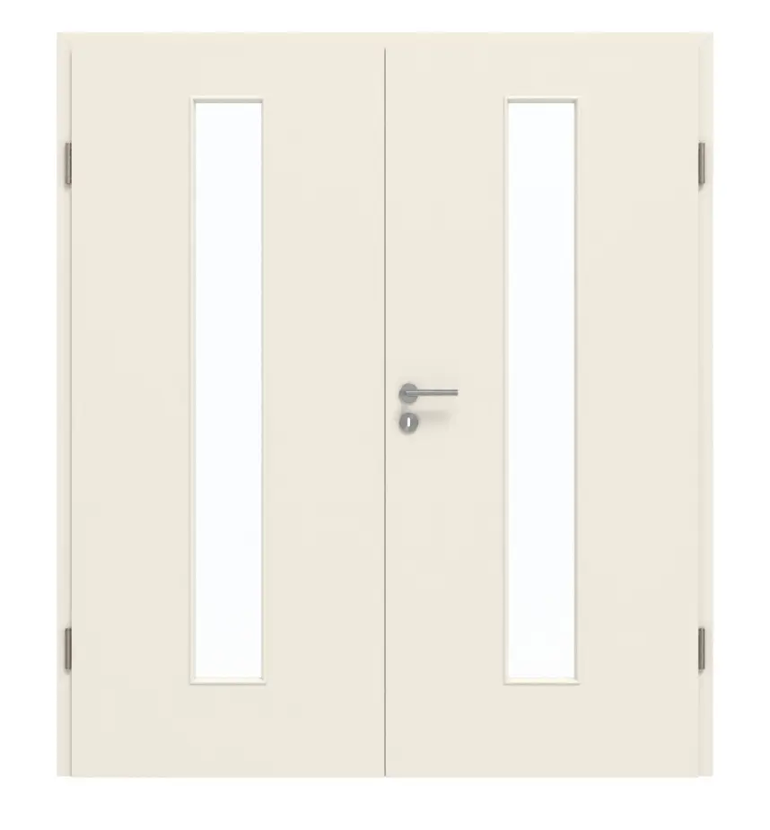 GARANT drzwi dwuskrzydłowe wraz z ościeżnicą 0140-60 Dawn Resopal z przeszkleniem LA-4 na środku