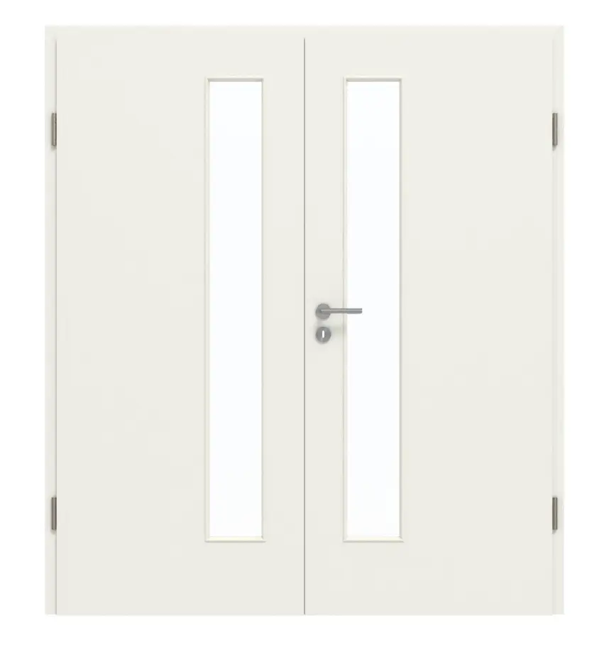 GARANT drzwi dwuskrzydłowe wraz z ościeżnicą 0135-60 Rain Resopal z przeszkleniem LA-4 po stronie zamka