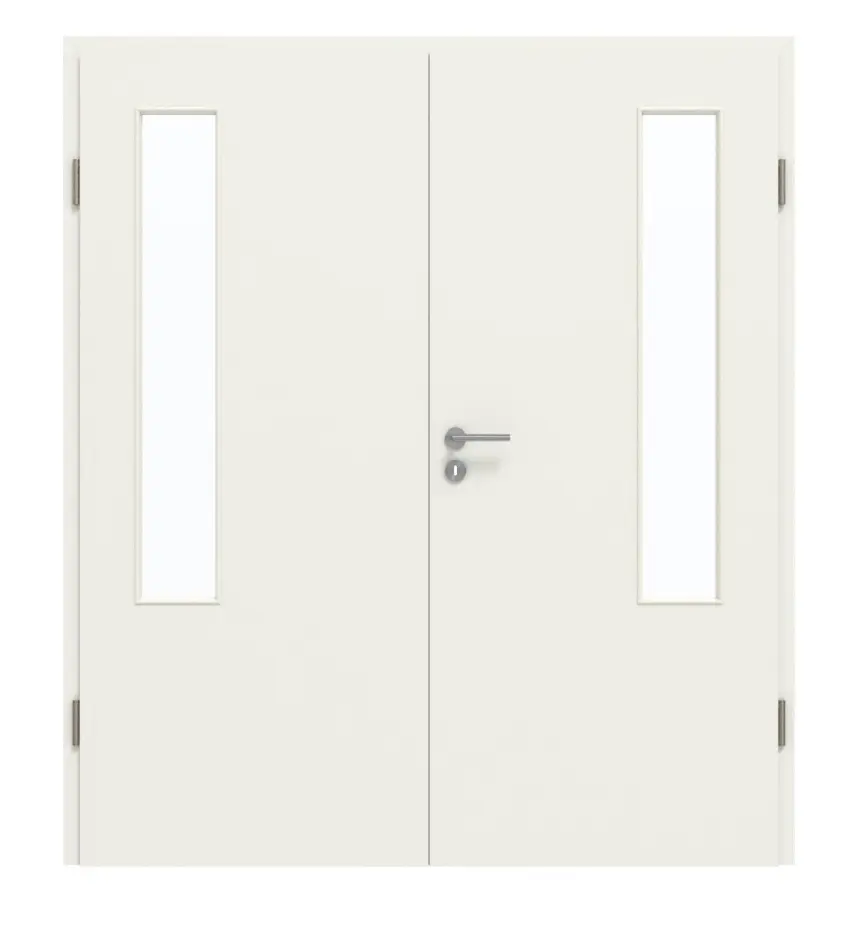 GARANT drzwi dwuskrzydłowe wraz z ościeżnicą 0135-60 Rain Resopal z przeszkleniem LA-5 po stronie zawiasów