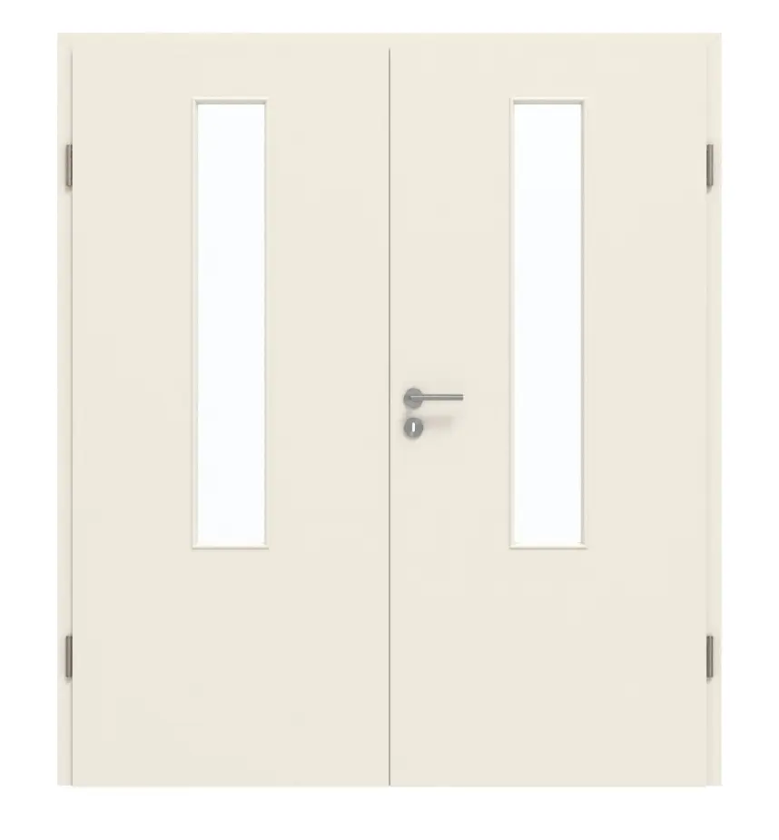 GARANT drzwi dwuskrzydłowe wraz z ościeżnicą 0140-60 Dawn Resopal z przeszkleniem LA-5 na środku