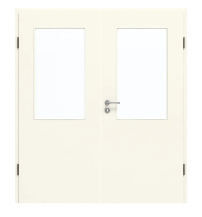 GARANT drzwi dwuskrzydłowe z ościeżnicą 9417-60 Snow White CePaL z przeszkleniem LA-6