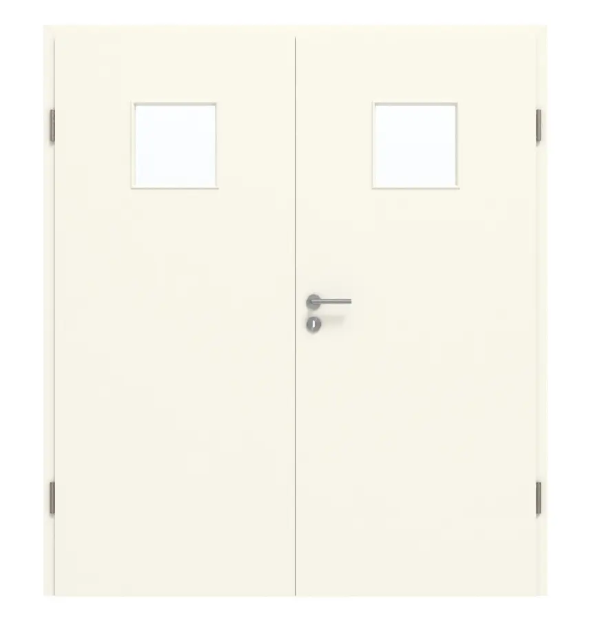GARANT drzwi dwuskrzydłowe z ościeżnicą 9417-60 Snow White CePaL z przeszkleniem LA-7
