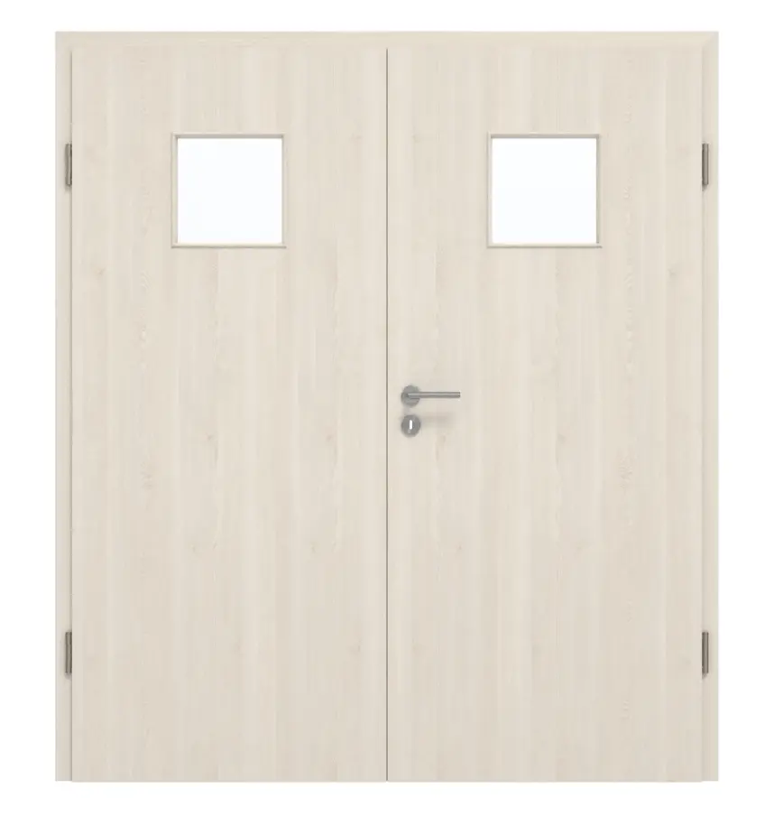 GARANT drzwi dwuskrzydłowe z ościeżnicą Authentic Perl CePaL z przeszkleniem LA-7