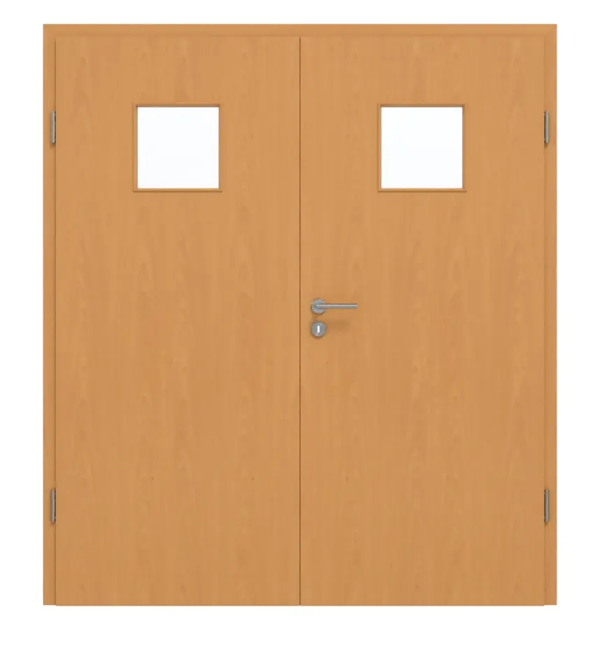 GARANT drzwi dwuskrzydłowe z ościeżnicą buk ekskluzywny CePaL z przeszkleniem LA-7