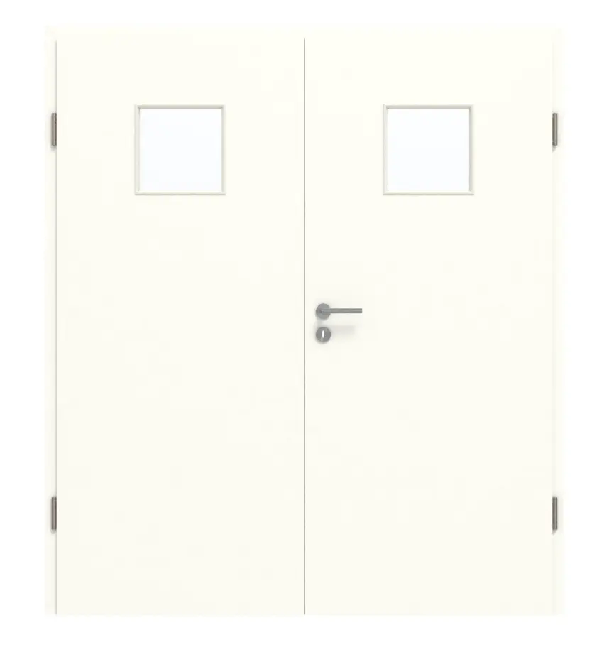 GARANT drzwi dwuskrzydłowe z ościeżnicą W1000ST9 Premium biały GHK08 z przeszkleniem LA-7