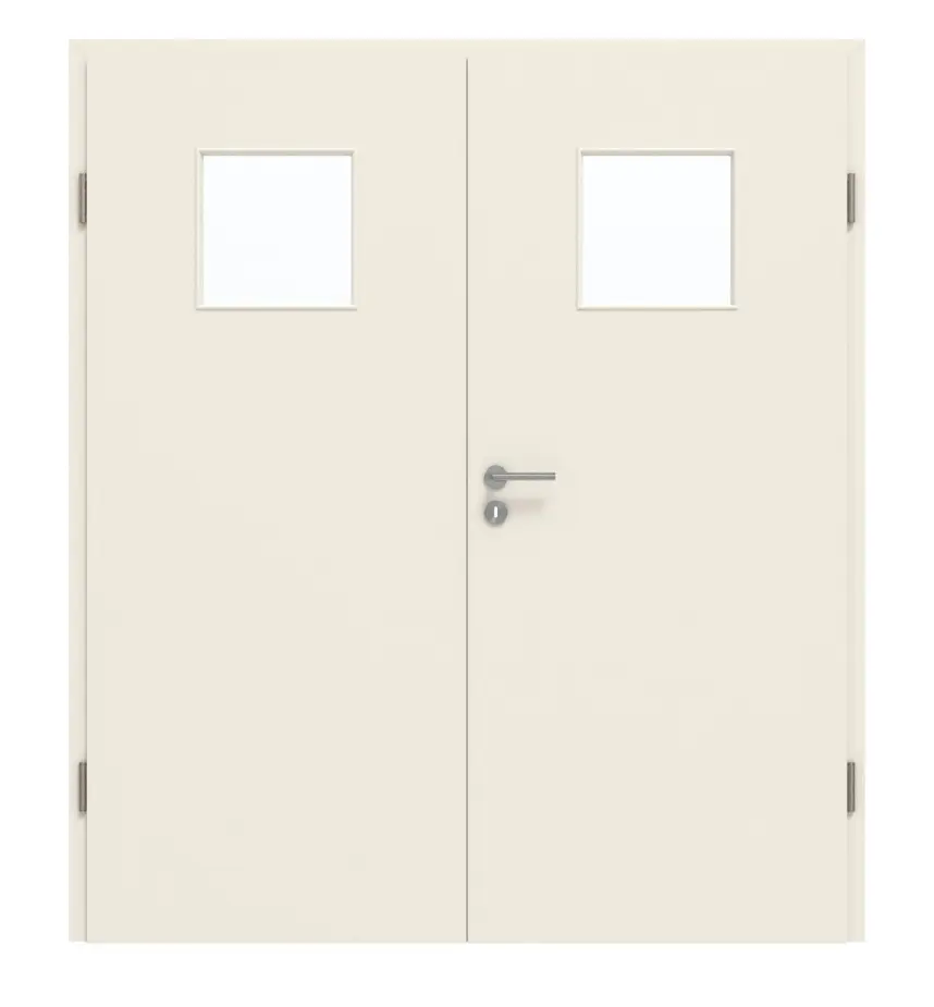 GARANT drzwi dwuskrzydłowe z ościeżnicą 0140-60 Dawn Resopal z przeszkleniem LA-8