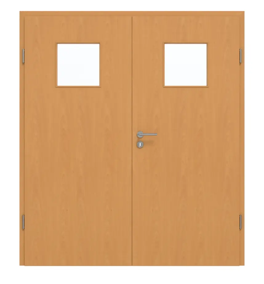 GARANT drzwi dwuskrzydłowe z ościeżnicą buk ekskluzywny GCK08 z przeszkleniem LA-8
