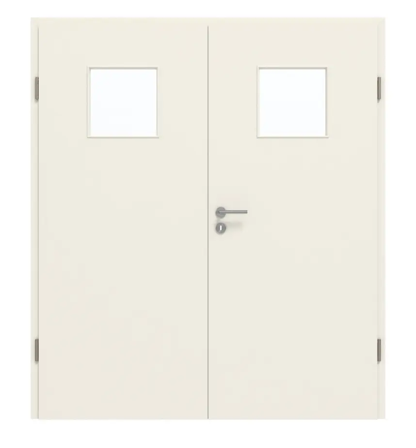GARANT drzwi 2-skrzydłowe z ościeżnicą biały lakier 9010 GHK08 z przeszkleniem LA-8
