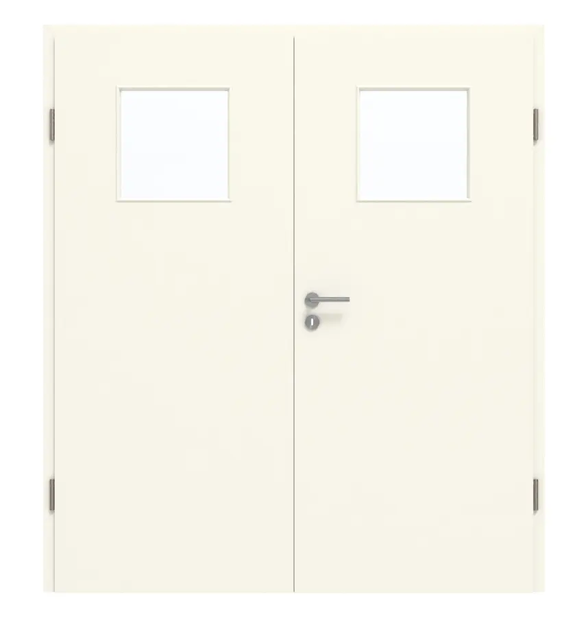 GARANT drzwi dwuskrzydłowe z ościeżnicą 9417-60 Snow White CePaL z przeszkleniem LA-9