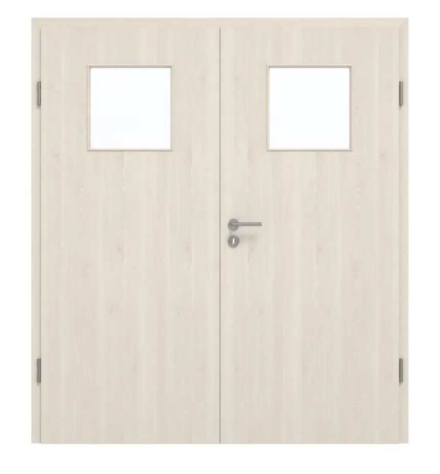 GARANT drzwi dwuskrzydłowe wraz z ościeżnicą Authentic Perl CePaL z przeszkleniem LA-9