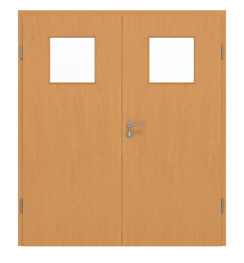 Garant drzwi dwuskrzydłowe z ościeżnicą buk ekskluzywny GCK08 z przeszkleniem LA-9