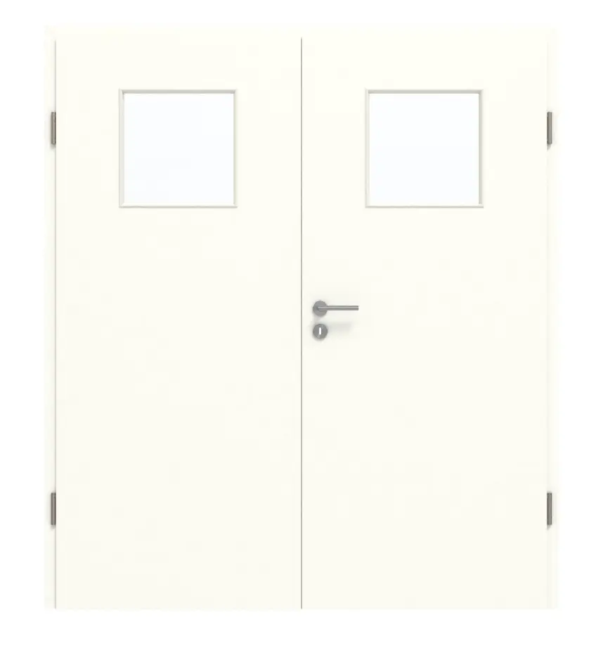 GARANT drzwi 2-skrzydłowe wraz z ościeżnicą W1000ST9 Premium biały GHK08 z przeszkleniem LA-9