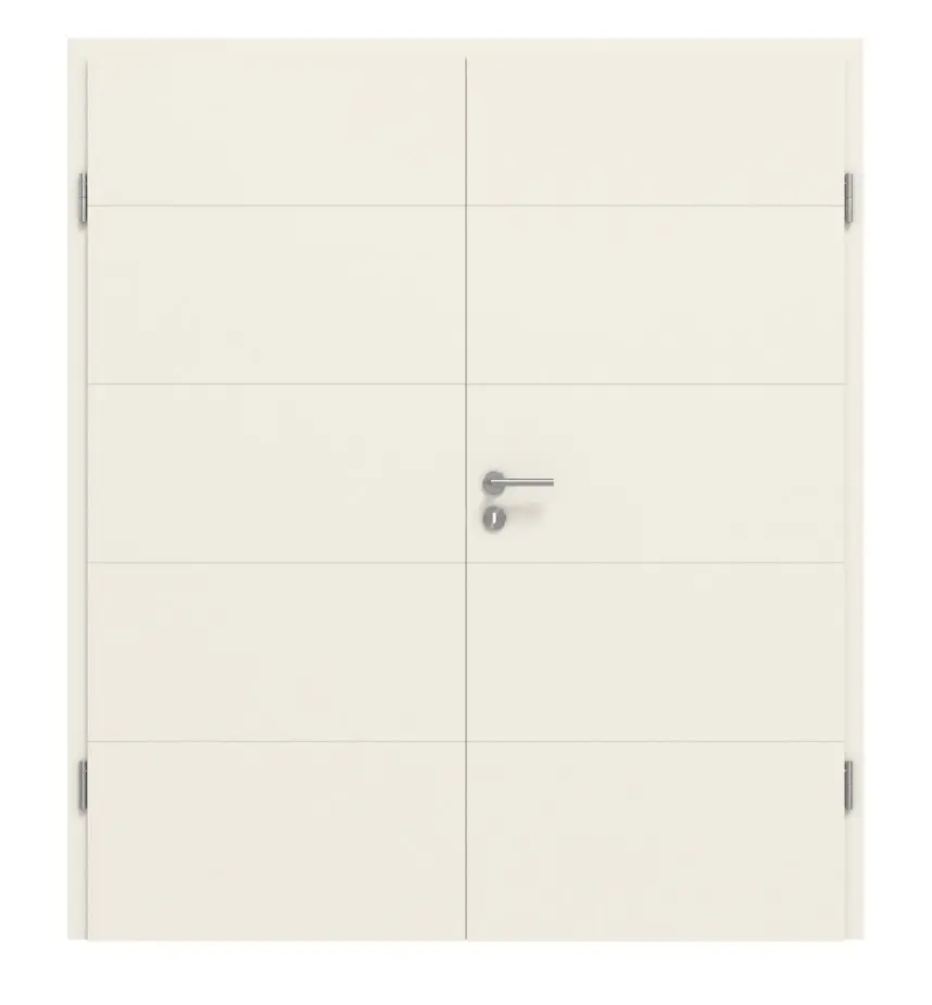 CLASSEN drzwi dwuskrzydłowe Dynamic RAL 9010 biały lakier 1.1 z ościeżnicą