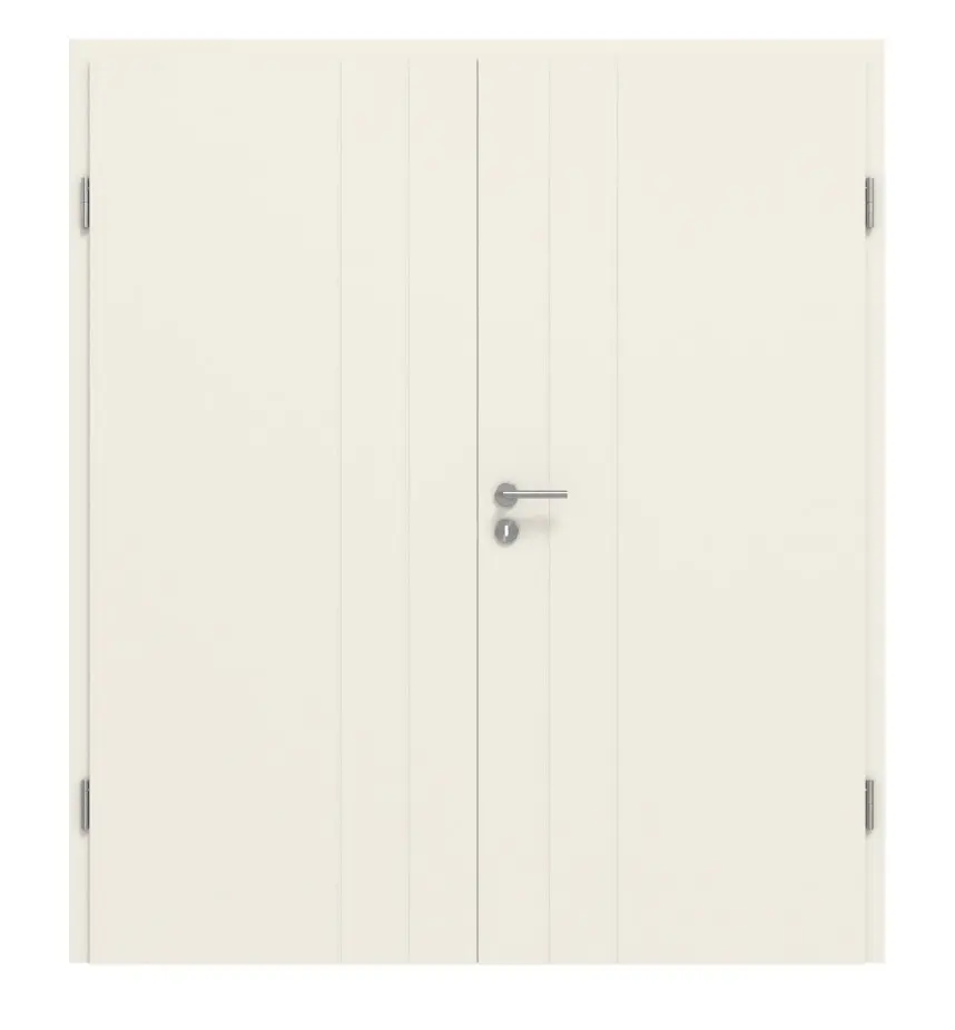 CLASSEN drzwi dwuskrzydłowe Dynamic RAL 9010 biały lakier 2.5 z ościeżnicą